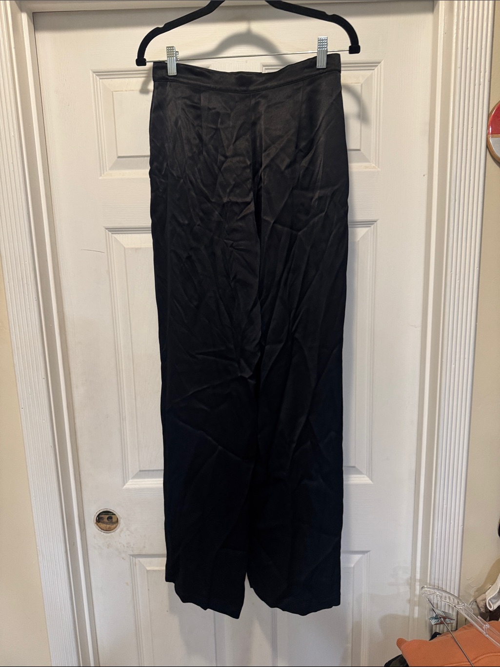 Selezza Of London Wide-Leg Satin Pants - Black — image 4 of 7